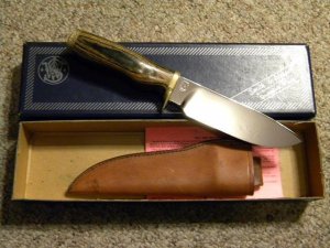 Smith & Wesson USA 6020 Outdoorsman Sheath Knife c.1976