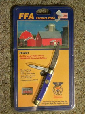 Schrade USA FF33OT 1999/2000 FFA Farmers Pride Special Edition Stockman Knife
