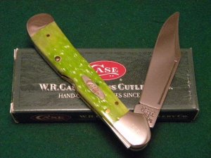 Case XX USA 2000 Lime Green Bone 61549L SS Copperlock Knife - SFO - NIB