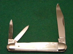 E Bruckmann Ohligs Solingen Germany Pearl Whittler Knife - C. 1891-1956