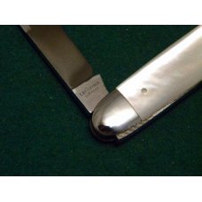 E Bruckmann Germany Pearl Whittler Knife w/Shield - C. 1891-1956 E Bruckmann Germany Pearl Whittler Knife w/Shield - C. 1891-1956