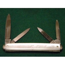 E Bruckmann Solingen Germany Pearl 4 Blade Pen Knife - C. 1891-1956