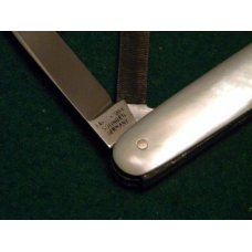 E Bruckmann Solingen Germany Pearl Fob Knife - C. 1891-1956 E Bruckmann Solingen Germany Pearl Fob Knife - C. 1891-1956