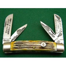 Col. Coon Tenn., USA 1983 Colonel Coon Knife Collectors Stag Congress Knife *Fileworked* - NIB Col. Coon Tenn., USA 1983 Colonel Coon Knife Collectors Stag Congress Knife *Fileworked* - NIB