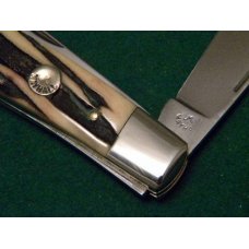Custom Stag 2 Blade Stockman Knife by A.M. Mayhall - C. 1960's Custom Stag 2 Blade Stockman Knife by A.M. Mayhall - C. 1960's