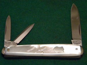 E Bruckmann Solingen Germany Pearl Whittler Knife - C. 1891-1956