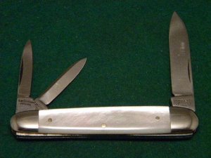 E Bruckmann Solingen Germany Pearl Whittler Knife - C. 1891-1956