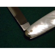 E Bruckmann Solingen Germany Pearl Whittler Knife - C. 1891-1956 E Bruckmann Solingen Germany Pearl Whittler Knife - C. 1891-1956