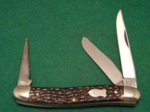 Schrade Walden NY USA 899 Delrin Stockman Knife w/Punch