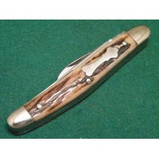 Fight'n Rooster Stainless Frank Buster Celebrated Cutlery Germany Stag Stockman Knife Fight'n Rooster Stainless Frank Buster Celebrated Cutlery Germany Stag Stockman Knife