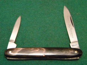 Fight'n Rooster Solingen Germany Stainless Horn 2 Blade Pen Knife