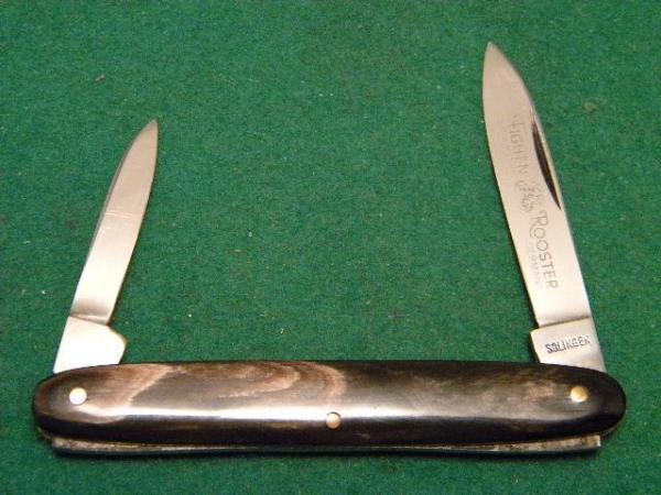 Fight'n Rooster Solingen Germany Stainless Horn 2 Blade Pen Knife