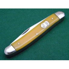 German Eye Solingen Germany 3 Eye Big Yellow Stockman Knife German Eye Solingen Germany 3 Eye Big Yellow Stockman Knife