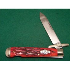 Schatt & Morgan Titusville PA. Bone 04121L File & Wire Swing Guard Lockback Knife - NIB Schatt & Morgan Titusville PA. Bone 04121L File & Wire Swing Guard Lockback Knife - NIB