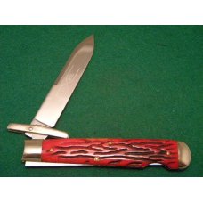 Schatt & Morgan Titusville PA. Bone 04121L File & Wire Swing Guard Lockback Knife - NIB Schatt & Morgan Titusville PA. Bone 04121L File & Wire Swing Guard Lockback Knife - NIB