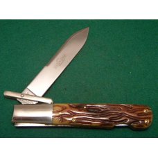 Schatt & Morgan Titusville PA. 2007 Bone 04121L File & Wire Swing Guard Lockback Knife - NIB Schatt & Morgan Titusville PA. 2007 Bone 04121L File & Wire Swing Guard Lockback Knife - NIB