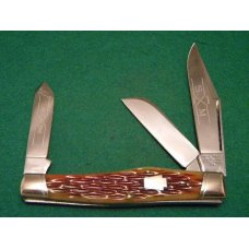 Schatt & Morgan Titusville PA. 1991 Bone 043150 Railsplitter Stockman Knife - NIB Schatt & Morgan Titusville PA. 1991 Bone 043150 Railsplitter Stockman Knife - NIB