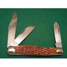 Schatt & Morgan Titusville PA. 1991 Bone 043150 Railsplitter Stockman Knife - NIB Schatt & Morgan Titusville PA. 1991 Bone 043150 Railsplitter Stockman Knife - NIB