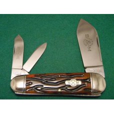 Schatt & Morgan Titusville PA. 2006 Bone 043213 File & Wire Sunfish Whittler Knife - NIB Schatt & Morgan Titusville PA. 2006 Bone 043213 File & Wire Sunfish Whittler Knife - NIB