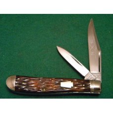 Schatt & Morgan Titusville PA. 1991 Bone 042151 Mini Trapper Knife - NIB Schatt & Morgan Titusville PA. 1991 Bone 042151 Mini Trapper Knife - NIB