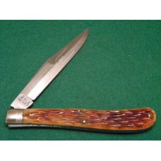 Schatt & Morgan Titusville PA. 1991 Bone 041811 Slimline Trapper / Farmers Knife - NIB Schatt & Morgan Titusville PA. 1991 Bone 041811 Slimline Trapper / Farmers Knife - NIB