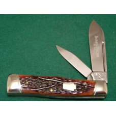 Schatt & Morgan Titusville PA. 2005 Bone 042240 Gunstock 2 Blade Knife 1 of 100 - NIB Schatt & Morgan Titusville PA. 2005 Bone 042240 Gunstock 2 Blade Knife 1 of 100 - NIB