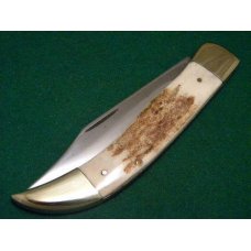 Custom Stag Slip Joint Folding Clasp Knife by A.M. Mayhall - C. 1960's Custom Stag Slip Joint Folding Clasp Knife by A.M. Mayhall - C. 1960's