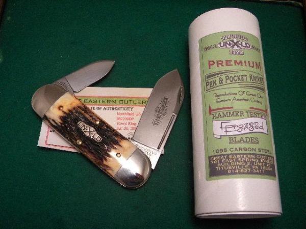 Great Eastern Cutlery Northfield Un-X-LD 2009 Burnt Stag 362209DP Elephant Toe Knife 1 of 50 - NIB Great Eastern Cutlery Northfield Un-X-LD 2009 Burnt Stag 362209DP Elephant Toe Knife 1 of 50 - NIB