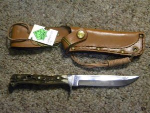 Puma Germany Stag 6382 Trail - Guide Sheath Knife c.1982