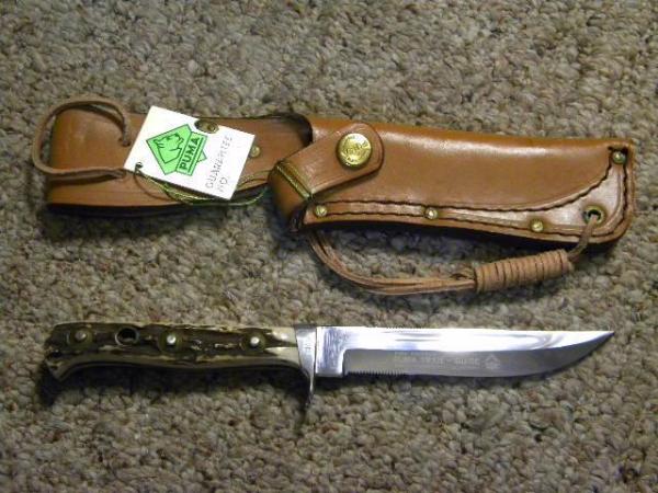 Puma Germany Stag 6382 Trail - Guide Sheath Knife c.1982 Puma Germany Stag 6382 Trail - Guide Sheath Knife c.1982