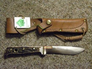 Puma Germany Stag 6378 Puma - Outdoor Sheath Knife c.1982