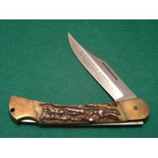 Puma Germany Stainless Stag 910 Prinz / Prince Lockback Knife c.1982 - NIB Puma Germany Stainless Stag 910 Prinz / Prince Lockback Knife c.1982 - NIB