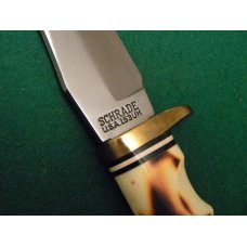 Schrade USA Uncle Henry Staglon 153UH Golden Spike Fixed Blade Sheath Knife - NIB Schrade USA Uncle Henry Staglon 153UH Golden Spike Fixed Blade Sheath Knife - NIB
