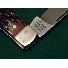I* X.L. George Wostenholm Sheffield England Bone Lockback Knife - NIB I* X.L. George Wostenholm Sheffield England Bone Lockback Knife - NIB