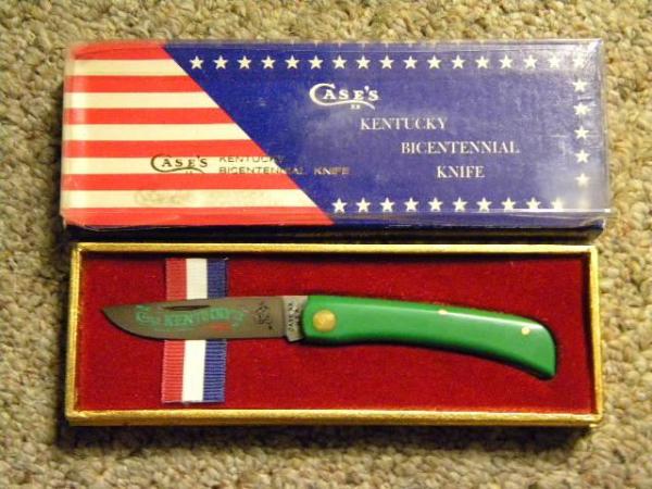 Case XX USA 1974 Green G137 Kentucky Bicentennial Knife - NIB Case XX USA 1974 Green G137 Kentucky Bicentennial Knife - NIB