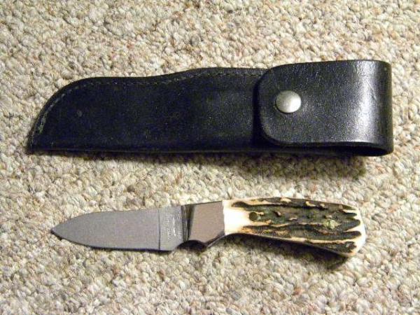 Parker - Edwards Jacksonville, AL Made in USA A018S Stag Sheath Knife
