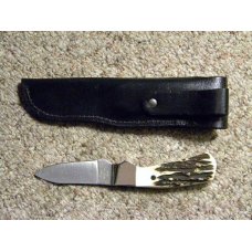 Parker - Edwards Jacksonville, AL Made in USA A018S Stag Sheath Knife