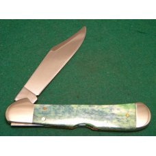 Case XX USA 2000 Blue/Green Peacock Appaloosa Bone 61549L SS Copperlock Knife - SFO - NIB Case XX USA 2000 Blue/Green Peacock Appaloosa Bone 61549L SS Copperlock Knife - SFO - NIB