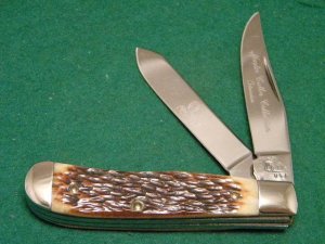 Queen Rogers Bone Mini Trapper Knife 