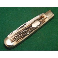 Bulldog Brand Solingen Germany Stag Mini Trapper Knife Bulldog Brand Solingen Germany Stag Mini Trapper Knife