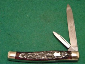 Fight'n Rooster Frank Buster Celebrated Cutlery Germany Bone Jack Knife