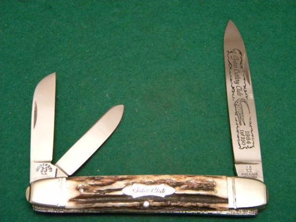Kissing Crane Robt Klass Solingen Germany 1984 Gator Cutlery Club Stag Anglo Saxon Whittler Knife Kissing Crane Robt Klass Solingen Germany 1984 Gator Cutlery Club Stag Anglo Saxon Whittler Knife