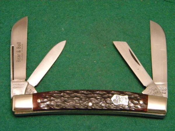 Bear & Bull Hand Made Solingen Germany Bone Congress Knife Bear & Bull Hand Made Solingen Germany Bone Congress Knife