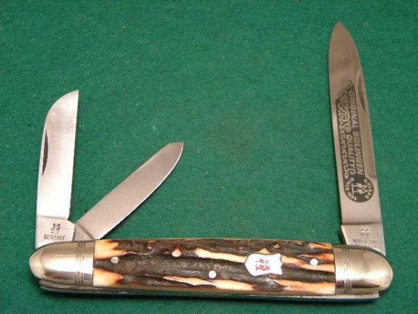 Kissing Crane Robt Klass Solingen Germany Stag Anglo Saxon Whittler Knife - c.1970's Kissing Crane Robt Klass Solingen Germany Stag Anglo Saxon Whittler Knife - c.1970's