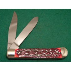 Kissing Crane Robi Klass Solingen Germany KC 19 Red Bone Trapper Knife Kissing Crane Robi Klass Solingen Germany KC 19 Red Bone Trapper Knife