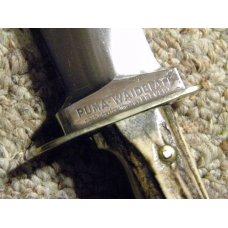 Puma Germany Stag Super Set Knives with the Original Green Leather Sheath c.Pre-1964 Puma Germany Stag Super Set Knives with the Original Green Leather Sheath c.Pre-1964