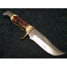 Schrade Walden NY USA Staglon 171UH Pro Hunter Fixed Blade Sheath Knife Birds Head Pommel - NIB