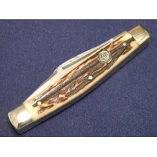 C. Risner Indian Head Solingen Germany Stag Stockman Knife C. Risner Indian Head Solingen Germany Stag Stockman Knife