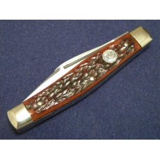 C. Risner Indian Head Solingen Germany Bone Stockman Knife C. Risner Indian Head Solingen Germany Bone Stockman Knife