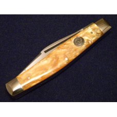 C. Risner Indian Head Solingen Germany Orange Swirl Stockman Knife C. Risner Indian Head Solingen Germany Orange Swirl Stockman Knife